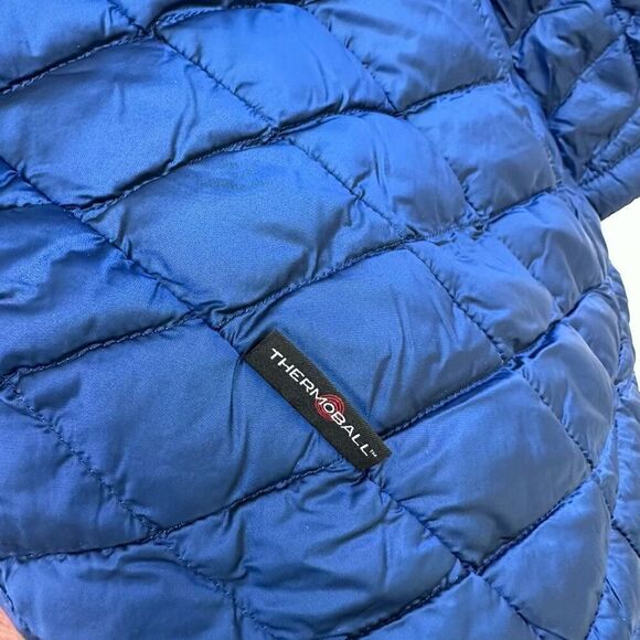 The North Face Women’s Blue Black ThermoBall Parka II Insulated Jacket - Picture 13 of 16